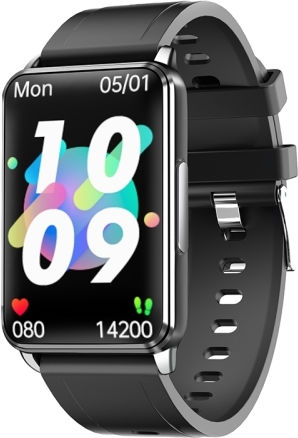 Ep02 1.57 Inch Color Screen Smart Watch Support Heart Rate Monitoring Blood Pressure Monitoring Black view 1