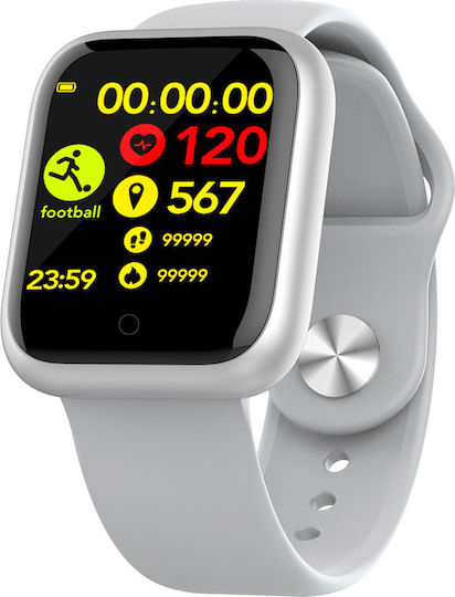 Esdras SW29 Smartwatch with Heart Rate Monitor (White) view 1