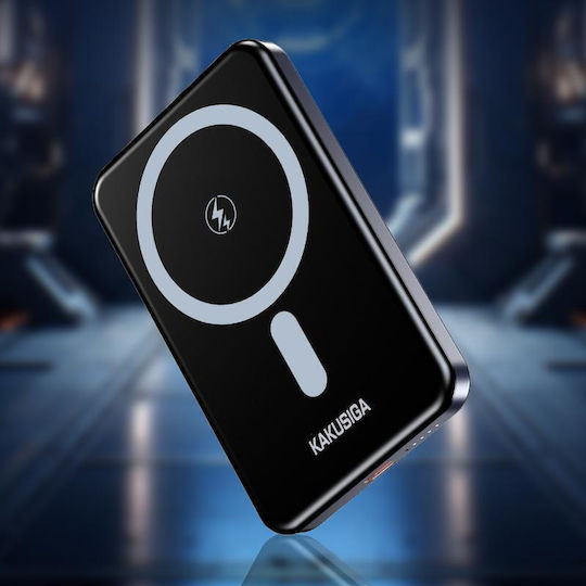 Kakusiga KSC-1267 MagSafe Power Bank 5000mAh with USB-C Port Black view 2