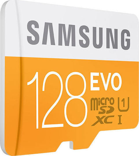 Samsung EVO microSDXC 128GB U1 UHS-I 48MB/s with Adapter view 3