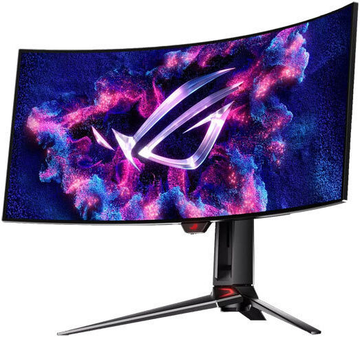 Asus ROG Swift OLED PG34WCDM Ultrawide OLED HDR Curved Gaming Monitor 34" QHD 3440x1440 240Hz with Response Time 0.03ms GTG view 1