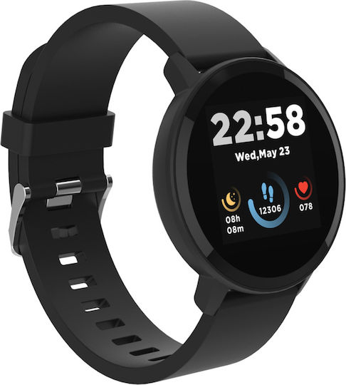 Canyon Lollypop SW-63 43mm Waterproof Smartwatch with Heart Rate Monitor (Black) view 3
