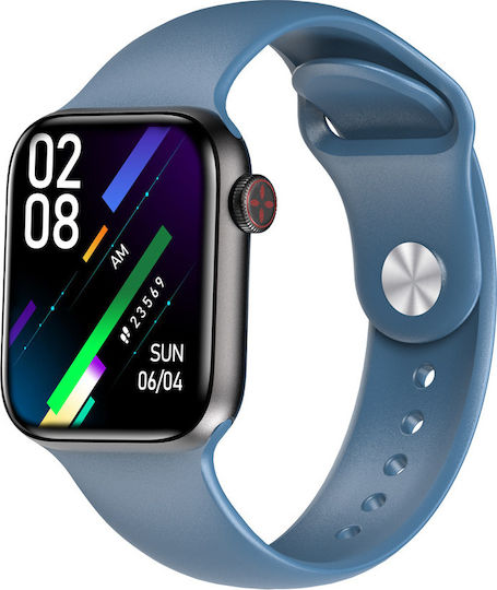 HiFuture HiTime Smartwatch with Heart Rate Monitor (Blue)