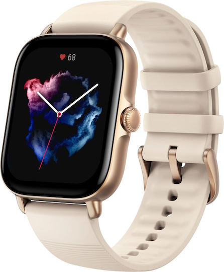 Amazfit GTS 3 Aluminium 43mm Waterproof Smartwatch with Heart Rate Monitor (Ivory White) view 3