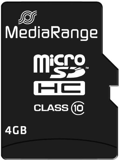 MediaRange microSDHC 4GB Class 10 High Speed 15MB/s with Adapter view 3
