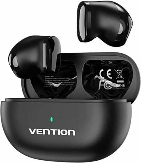 Vention Tiny T12 Earbud Bluetooth Handsfree Earphones with Charging Case Black