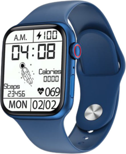 WearFit HW22 Pro Max 45mm Smartwatch with Heart Rate Monitor (Navy Blue) view 4
