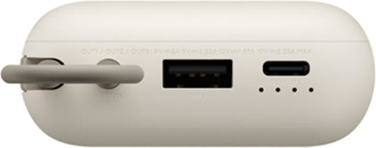 Xiaomi BHR9072GL Integrated Type-C Power Bank 10000mAh 22.5W with USB-A Port and USB-C Port Beige view 3