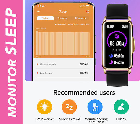 Rubicon Rncf04 Aluminium Smartwatch with Heart Rate Monitor (Multicolour) vue 2