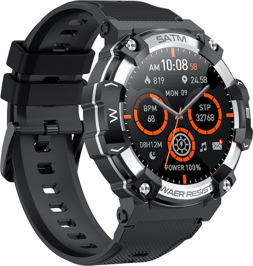 Naxius NXSBPG-66 Smartwatch with Heart Rate Monitor (Silver) view 3