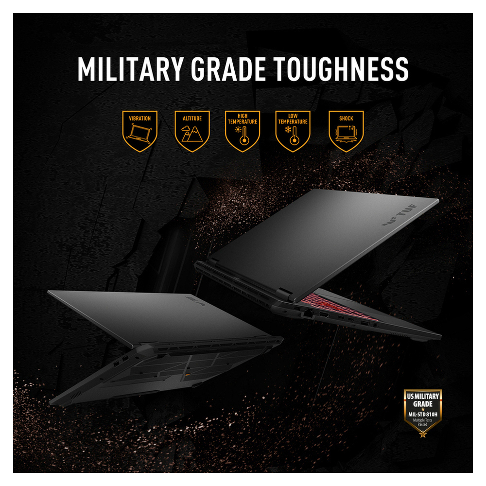 Asus TUF A16 FA607NUQ-RL009W 16" FHD+ 144Hz (Ryzen 7-170/16GB/512GB SSD/GeForce RTX 4050/W11 Home) Mecha Gray (US Keyboard) vue 5