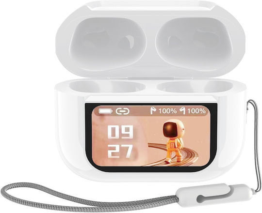 Tuqin QW20 Pro In-ear Bluetooth Handsfree Earphones with Charging Case White