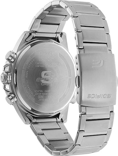 Casio Edifice ECB-30D-1AEF Stainless Steel Waterproof Smartwatch (Silver) view 4