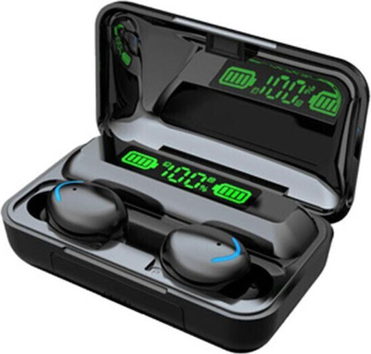 In-ear Bluetooth Handsfree Earphones with Charging Case Black view 2