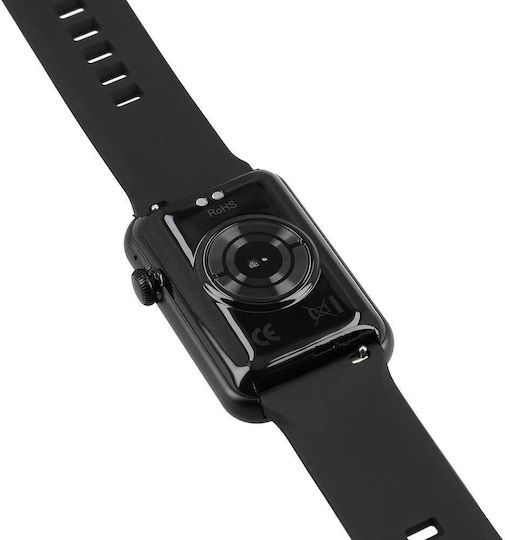 Lamtech LAM113508 Aluminium Smartwatch with Heart Rate Monitor (Black) view 6