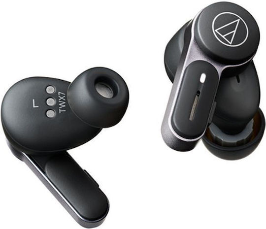 Audio Technica ATH-TWX7 In-ear Bluetooth Handsfree Earphones with Sweat Resistance and Charging Case Black view 4