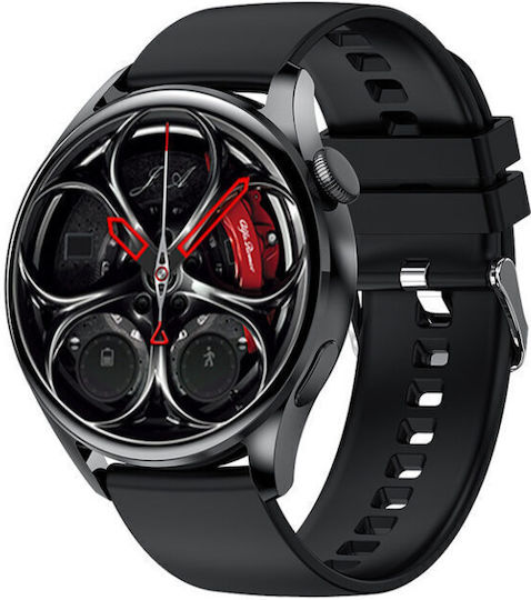 GT5 Smartwatch with Heart Rate Monitor (Black) vue 2