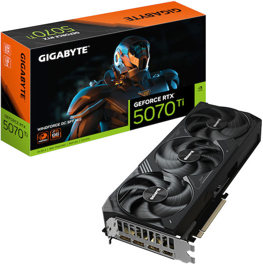 Gigabyte GeForce RTX 5070 Ti 16GB GDDR7 Aorus Windforce OC SFF Graphics Card view 1