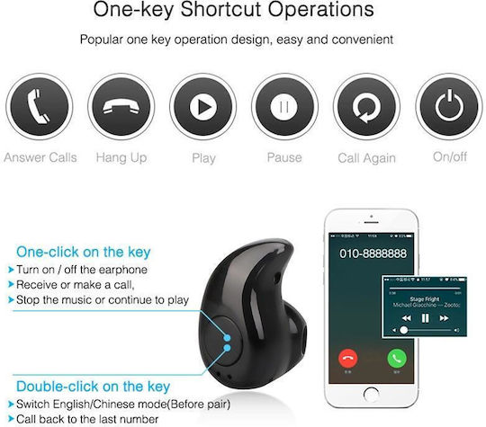 S530 Earbud Bluetooth Handsfree Earphone Blue view 6