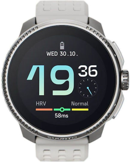 Suunto Race Stainless Steel 49mm Waterproof Smartwatch with Heart Rate Monitor (Birch) view 1