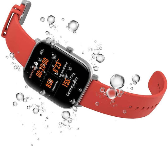Amazfit GTS Aluminium 43mm Waterproof Smartwatch with Heart Rate Monitor (Red) view 4