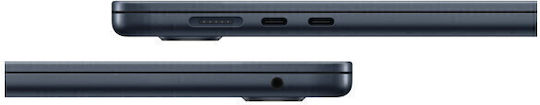 Apple MacBook Air 13.6" (2024) 15.3" Retina Display (M3-8-core/24GB/1TB SSD) Midnight (GR Keyboard) vista 4