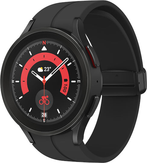Samsung Galaxy Watch5 Pro LTE Titanium 45mm Waterproof with Heart Rate Monitor (Black) view 2