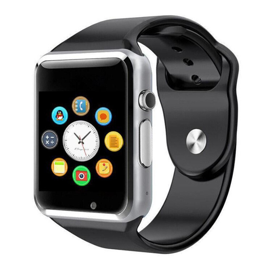 Smart Wrist Watch Bluetooth Pedometer Sim Camera Black Silver