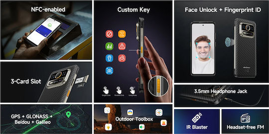 Ulefone Armor 25T Pro 5G Dual SIM (6GB/256GB) Resistant Smartphone Frost Black vista 5