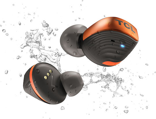 TCL ACTV500 In-ear Bluetooth Handsfree Earphones with Sweat Resistance and Charging Case Copper Dust vue 4