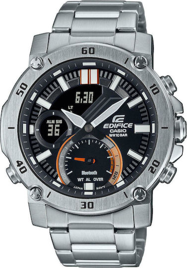 Casio Edifice Stainless Steel 46mm Smartwatch (Silver)