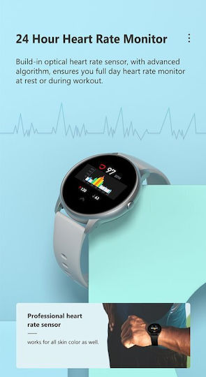 G.Rossi SG010A 38mm Smartwatch with Heart Rate Monitor (Black) view 4