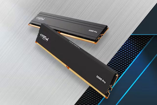 Crucial Pro OC DDR5 Memory with 1x16GB Module and Speed 6400 for Desktop view 2