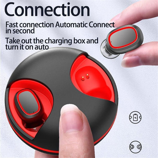 Nubi TWS 02 In-ear Bluetooth Handsfree Earphones with Charging Case Black view 3