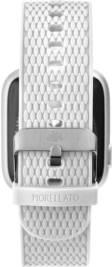 Morellato M-01 Stainless Steel Smartwatch with Heart Rate Monitor (White) view 5
