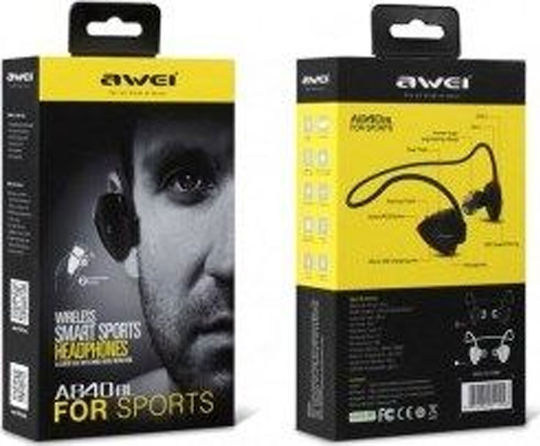 Awei A840BL In-ear Bluetooth Handsfree Earphones with Sweat Resistance Black view 5