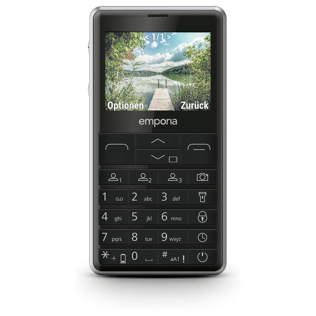 Emporia M76 Single SIM Mobile Phone with Buttons Black दृश्य 4
