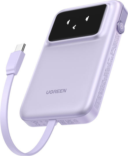 Ugreen Uno Power Bank 10000mAh 30W with USB-A Port and USB-C Port Power Delivery Purple