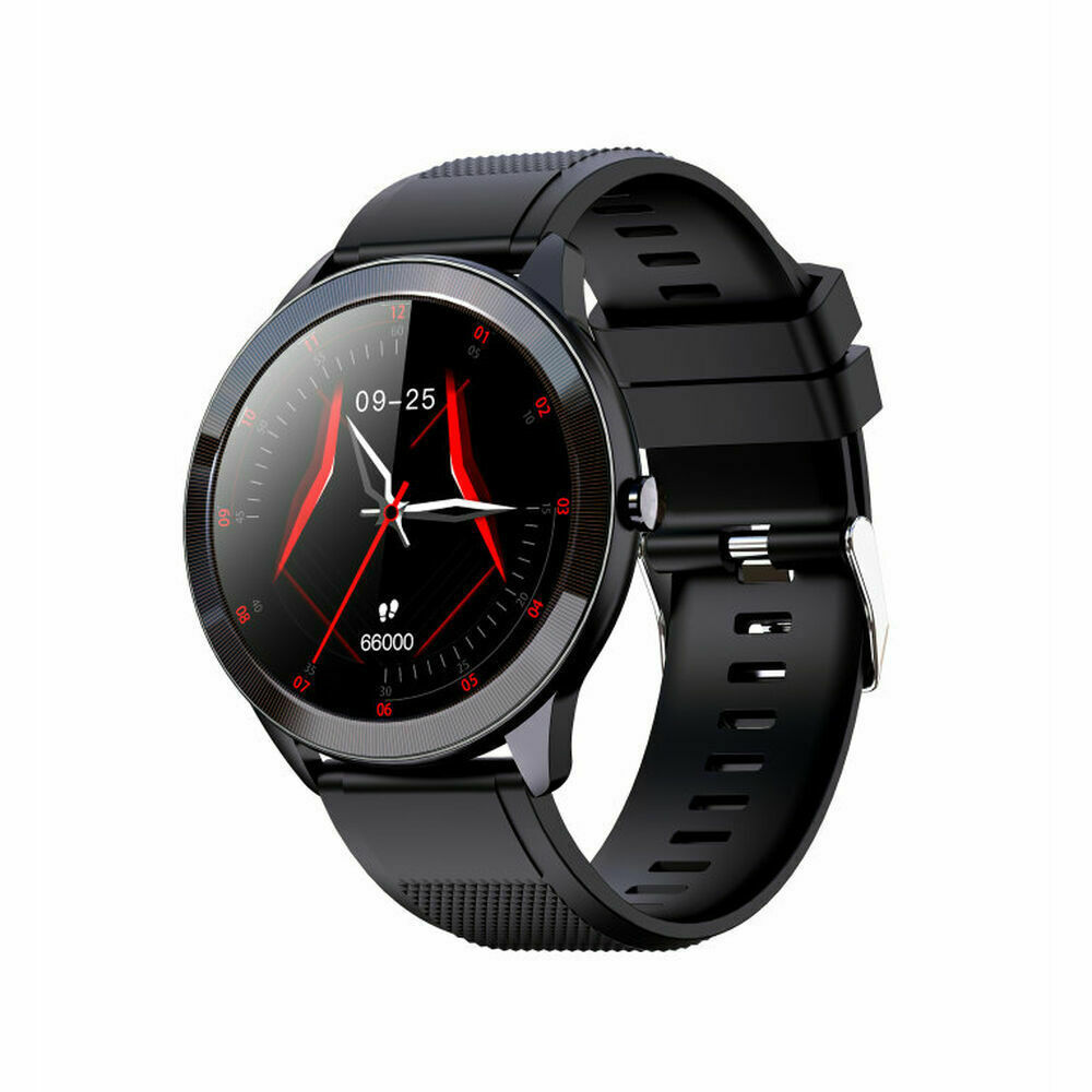 Leotec MultiSport Wave 46mm Waterproof Smartwatch with Heart Rate Monitor (Black)