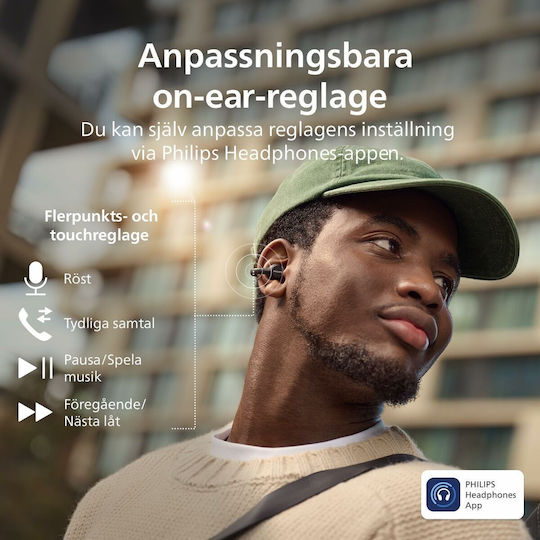 Philips TAQ2000 Open Ear Bluetooth Handsfree Earphones with Sweat Resistance and Charging Case Black view 5