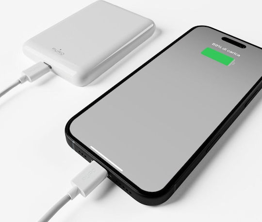 Puro Power Mag MagSafe 5000mAh 20W Power Delivery White view 3