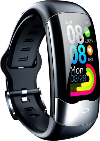 Spovan H02 1.14 Inch Tft Hd Screen Smart Bracelet Supports Blood Oxygen Monitoring Sleep Monitoring Black view 1