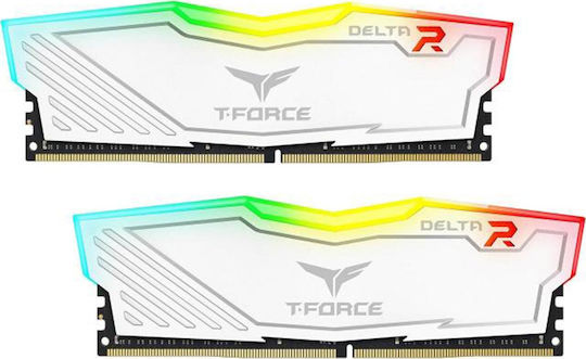 TeamGroup Delta RGB DDR4 16GB RAM with 2x8GB Modules and Speed 3200 for Desktop TF4D416G3200HC16FDC01