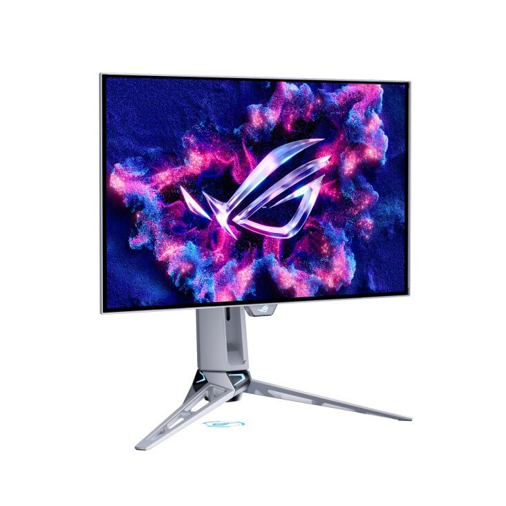 Asus ROG Swift PG27AQWP-W OLED HDR Gaming Monitor 26.5" QHD 2560x1440 540Hz with 0.2ms Response Time GTG Silver view 2