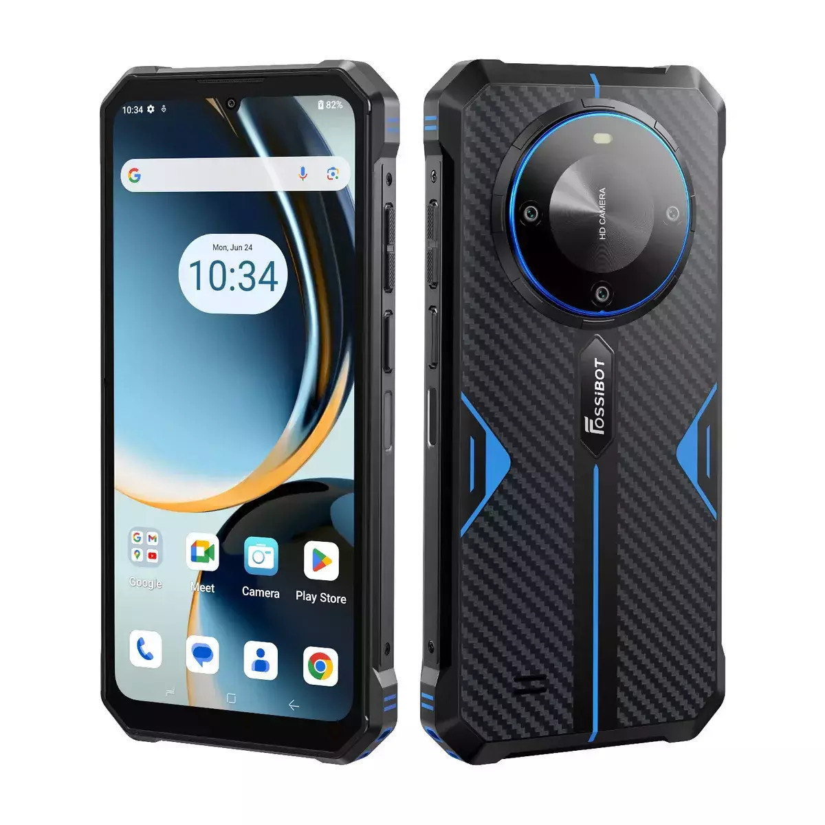 Fossibot F105 Dual SIM (4/64GB) Rugged Smartphone Blue view 5
