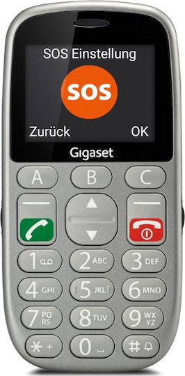 Gigaset GL 390 Dual SIM Mobile with Large Buttons Grey view 1