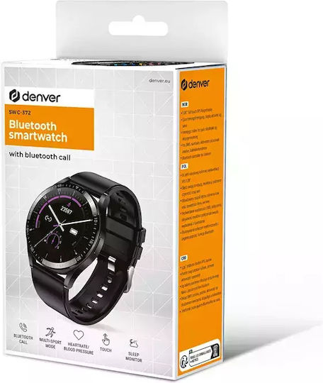 Denver SWC-372 Smartwatch with Heart Rate Monitor (Black) view 4