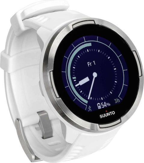 Suunto 9 Baro Stainless Steel 50mm Waterproof Smartwatch with Heart Rate Monitor (White) view 6