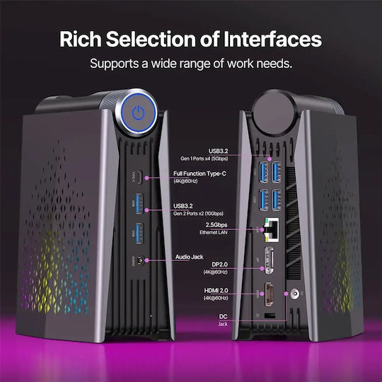 Acemagic Mini PC (Ryzen 9 /16GB DDR4/512GB SSD/W11 Pro) view 6