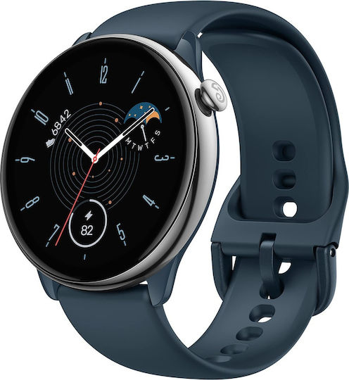 Amazfit GTR Mini Stainless Steel 42mm Waterproof Smartwatch with Heart Rate Monitor (Ocean Blue) view 1